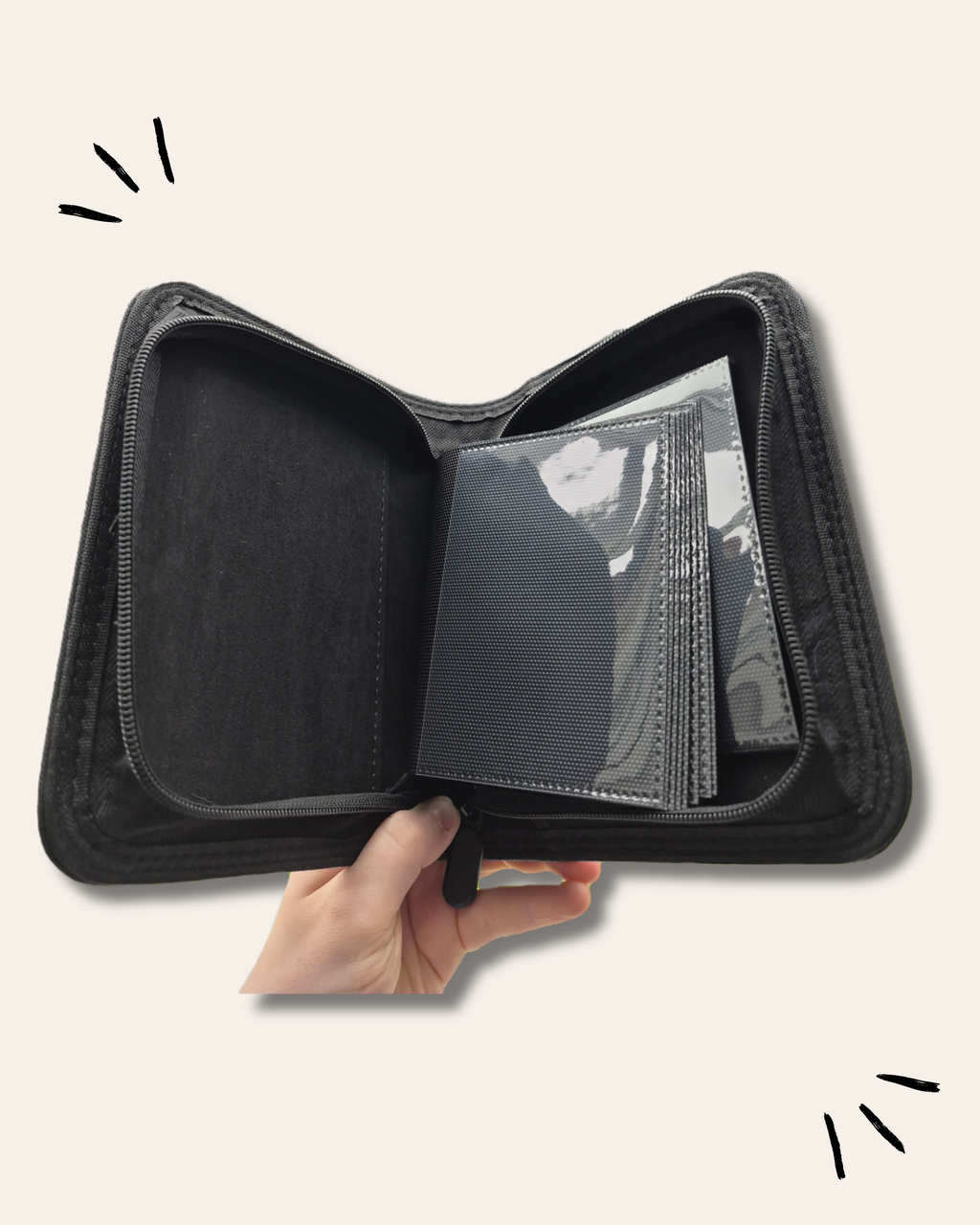 1 Pocket Toploader Zip Binder